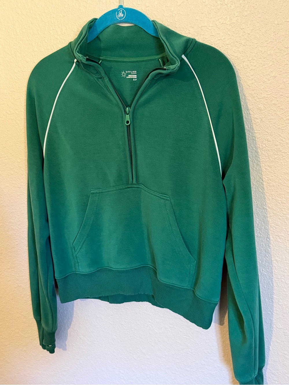Aerie offline green Half-Zip Pullover jacket
